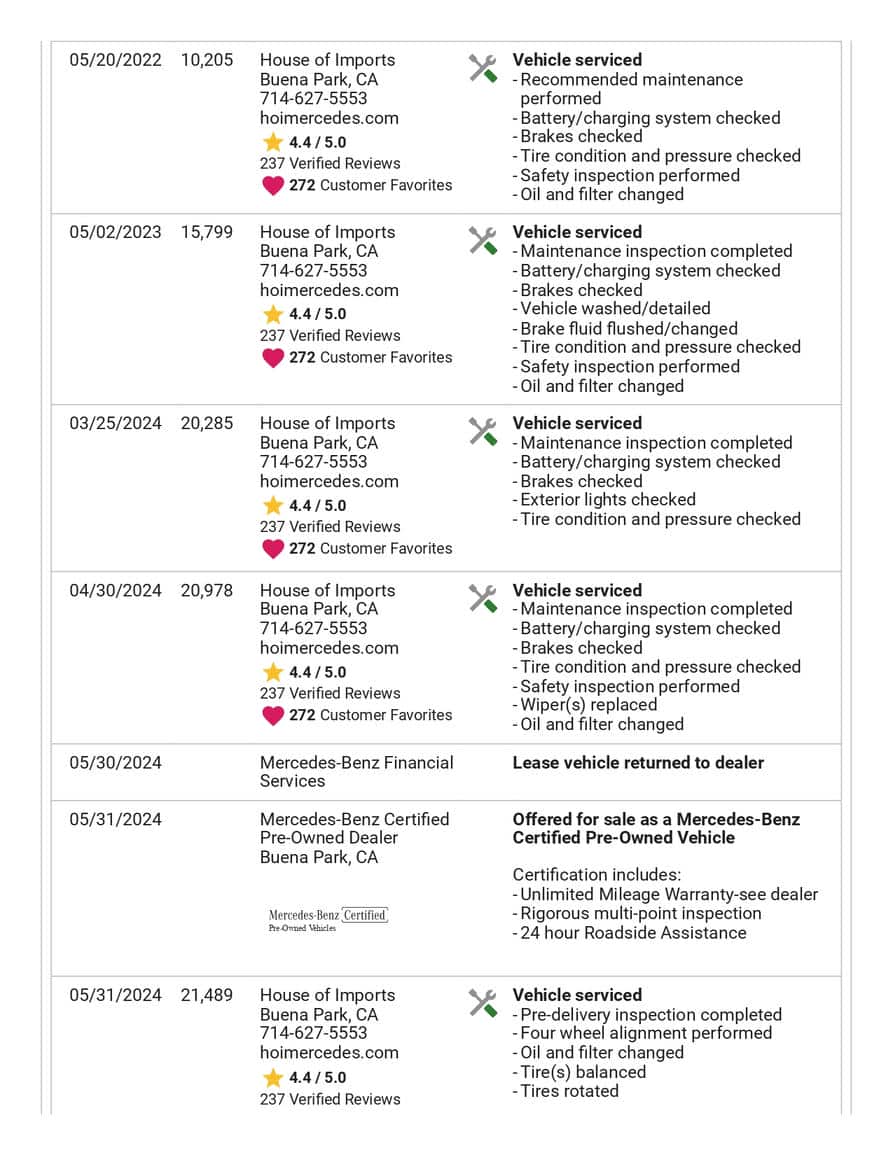 CARFAX 報告截圖 3